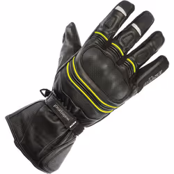 Büse Willow Gants de moto imperméables à l’eau, noir-jaune, taille M L pour Hommes