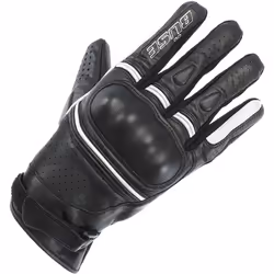 Büse Main Gants de moto de dames, noir-blanc, taille S pour Femmes