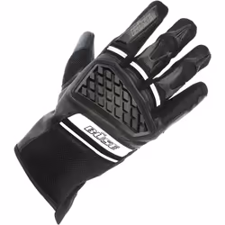Büse Braga Gants de moto, noir-blanc, taille XL pour Hommes
