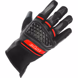 Büse Braga Gants de moto, noir-rouge, taille 2XL pour Hommes