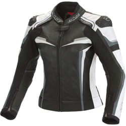 Büse Mille Veste en cuir de moto pour dames, noir-blanc, taille M 40 pour Femmes