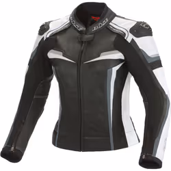 Büse Mille Veste en cuir de moto pour dames, noir-blanc, taille 6XL pour Femmes