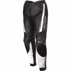 Büse Mille Pantalon en cuir de moto pour dames, noir-blanc, taille 40 pour Femmes