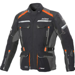 Büse Highland 2 Veste textile de moto, noir-gris-orange, taille 56 pour Hommes