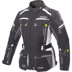Büse Highland 2 Veste textile de moto pour dames, noir-gris, taille 40 pour Femmes