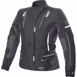 Büse Jana Veste textile de moto pour dames, noir-gris-blanc, taille 38 pour Femmes