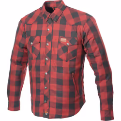 Büse Fairbanks Chemise moto, rouge, taille M pour Hommes