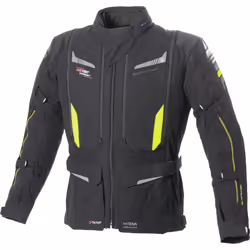 Büse Agadir Veste textile de moto, noir-jaune, taille 52 pour Hommes