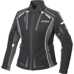 Büse Linda Veste textile de moto pour dames, noir-gris, taille 46 pour Femmes