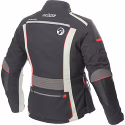 Büse Linda Veste textile de moto pour dames, noir-gris-rouge, taille 36 pour Femmes