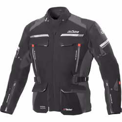 Büse Highland 2 Veste textile de moto, noir-gris, taille 7XL pour Hommes
