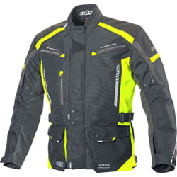 Büse Torino II Veste textile de moto, noir-jaune, taille XL pour Hommes