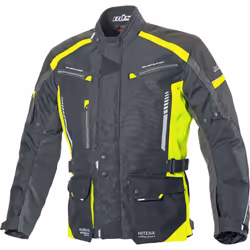 Büse Torino II Veste textile de moto, noir-jaune, taille XL pour Hommes
