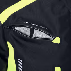 Büse Torino II Veste textile de moto, noir-jaune, taille XL pour Hommes