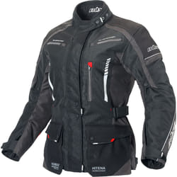 Büse Torino II Veste textile de moto pour dames, noir-gris, taille 48 pour Femmes