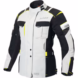 Büse Breno Pro Veste textile de moto pour femmes, noir-gris, taille 40