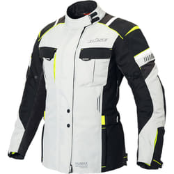 Büse Breno Pro Veste textile de moto pour femmes, noir-gris, taille 46