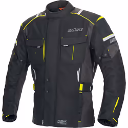Büse Breno Pro Veste textile de moto, noir-jaune, taille 5XL pour Hommes