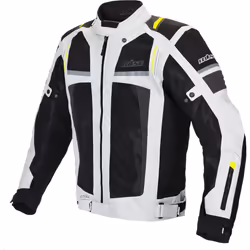 Büse Livorno Veste textile de moto, gris, taille L pour Hommes