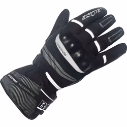 Büse Brandon Gants de moto imperméables, noir-blanc, taille L pour Hommes