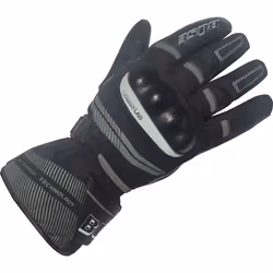 Büse Brandon Gants de moto imperméables, noir-gris, taille L pour Hommes