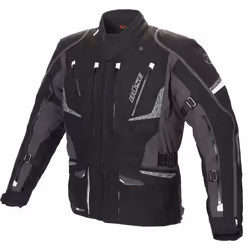Büse Nero Veste textile de moto, noir-gris, taille 2XL pour Hommes