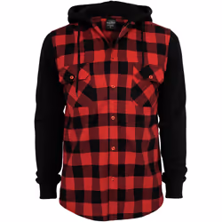 Chemise Urban Classic hooded ed flanell sweat leeve