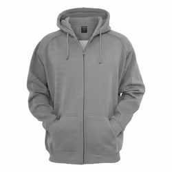 Urban Classics Zip Hoody, Adulte, Mâle, Sweat à capuche, Gris, 4XL, SML