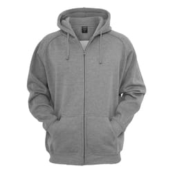 Sweatshirt à capuche grandes tailles Urban Classic zip coton