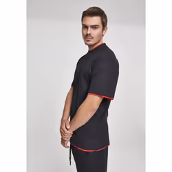 Urban Classics Contrast Tall Tee Tee-shirt Encolure torsadée Manche courte Coton - Vue supplémentaire 4