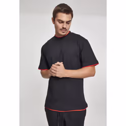 Urban Classics Contrast Tall Tee Tee-shirt Encolure torsadée Manche courte Coton - Vue supplémentaire 7