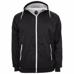 Urban Classics TB147-00050-0046, Veste coupe-vent, Mâle, Adulte, 2 pochettes, Coton, Elastane, Polyamide, Polyester, Noir