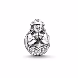 Thomas Sabo Perle de verre Femme K0182-643-14 (1 cm) Argenté (1 cm)