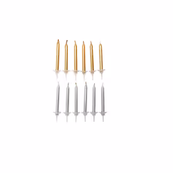 Rico Design 81004.01.14, Bougies, Or, Argent, 24 pièce(s)