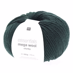 Rico Design 383235.027, Aran, Vert, Polyacrylique/Laine, 115 m, 30 °C, 100 g