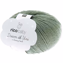 Rico Design Baby Dream dk uni - A Luxury Touch, Bébé, Léger, Vert, Acrylique/Polyamide, 115 m, 30 °C