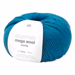 Rico Design 383235.030, Aran, Turquoise, Polyacrylique/Laine, 115 m, 30 °C, 100 g
