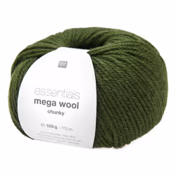 Rico Design 383235.032, Aran, Vert, Polyacrylique/Laine, 115 m, 30 °C, 100 g