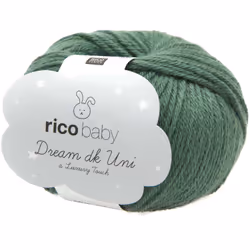 Rico Design 383234.020, Bébé, Vert, Acrylique/Polyamide, 115 m, Acrylic, 50%, Polyamide 50%, 50 g