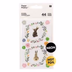 Rico Design Sticker Hasen, 44 pièce(s), Multicolore