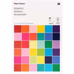Rico Design 99010.09.21, papier d'art, 180 g/m², 30 feuilles