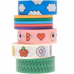 Rico Design 300237, Multicolore, Motif, Papier, Amovible, 10 m, 15 mm