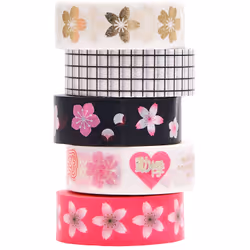 Rico Design 300266, Multicolore, Motif, Papier, Amovible, 10 m, 15 mm