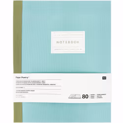 Rico Design 302246 bloc-notes 80 feuilles Couleur menthe