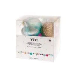 Rico Design 99002.00.20 décoration de Noël Boules de décoration de noël Multicolore 27 pièce(s)