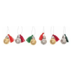 Rico Design 99002.00.22 décoration de Noël Boules de décoration de noël Vert, Rouge 6 pièce(s)