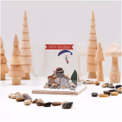 Rico Design 500132 statue et figurine décorative Transparent Verre acrylique, Panneaux MDF