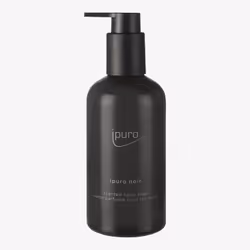 ipuro Noir, Mains, Savon liquide, Flacon pompe, Lavande, Orange, Jasmin, Pivoine, Patchouli, Fève Tonka