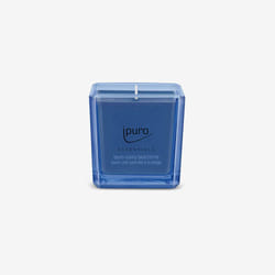 ipuro ESSENTIALS sunny beachtime bougie en cire Carré Pamplemousse, Jasmin, Citron, Lys, Menthe, Rose, Fève Tonka, Musc blanc Bleu 1 pièce(s)