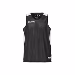 SPALDING Maillot de basket Homme - Réversible Noir / Blanc